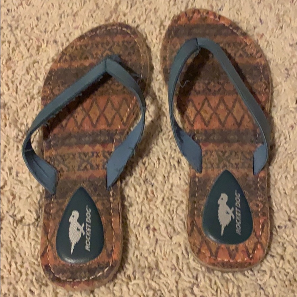 Ladies blue sandals